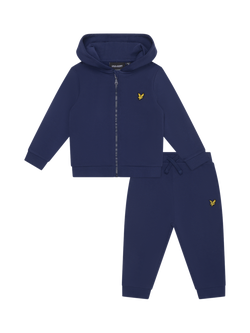 Lyle & Scott Baby Zipped Hoodie and Joggers Set, Navy