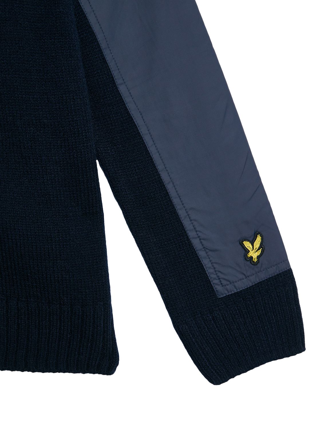 Product image 3 of 3, which shows Lyle & Scott Kids' Tonal Trim Zipped Cardigan, Dark Navy, 8-9 years