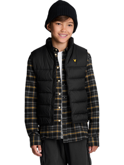 Lyle & Scott Kids' Wadded Gilet, Black