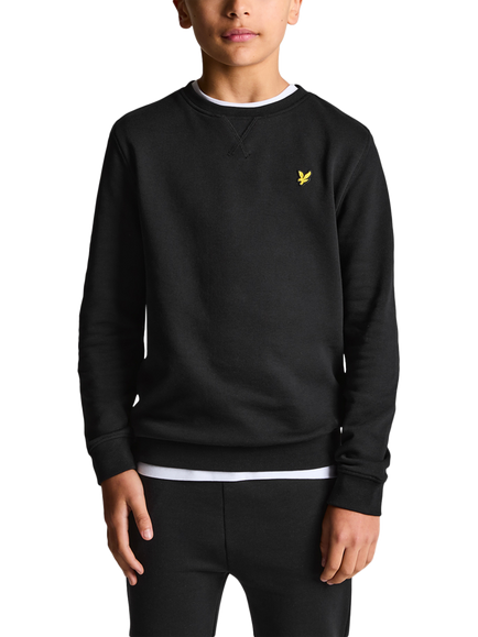 Lyle & Scott Kids' Crew Sweatshirt, Jet Black, Black