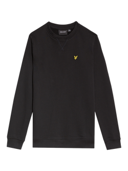 Lyle & Scott Kids' Crew Sweatshirt, Jet Black - view 2, Black