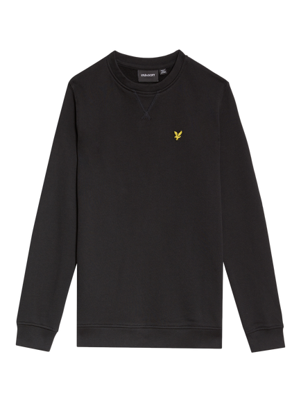 Lyle & Scott Kids' Crew Sweatshirt, Jet Black - view 2, Black