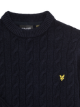 Lyle & Scott Kids' Crew Jumper, Dark Navy