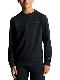 Lyle & Scott Kids' Crew Sweatshirt, Dark Navy, Dark Navy
