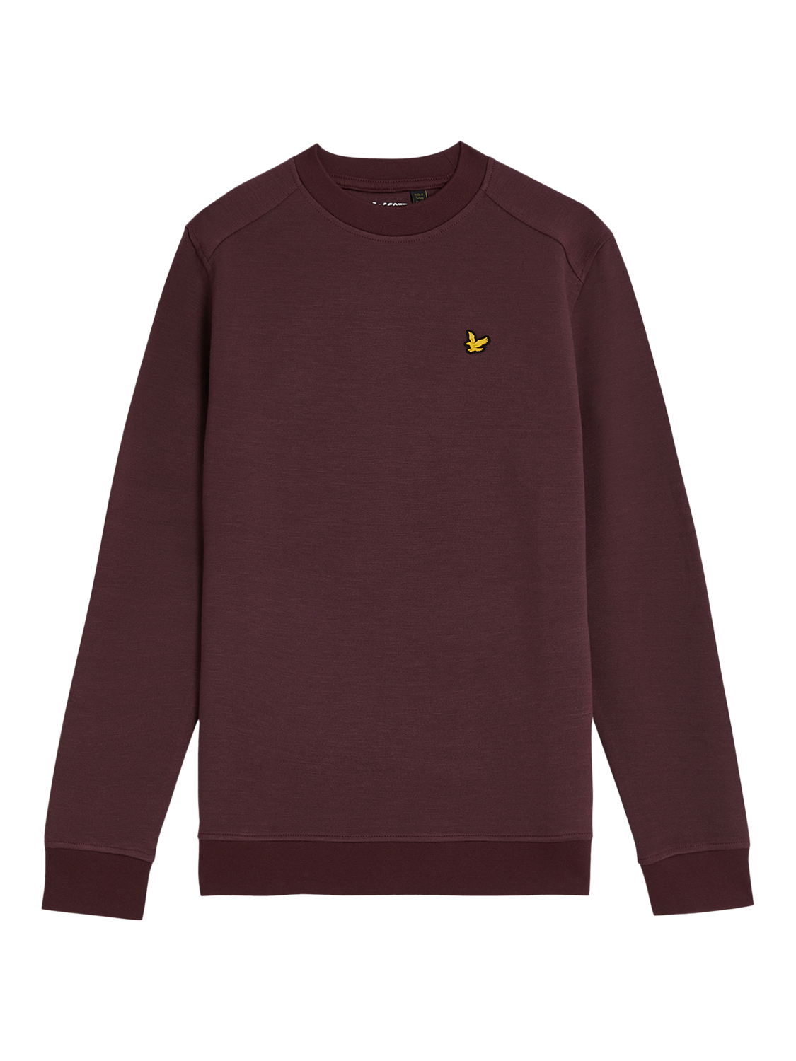 Product image 1 of 3, which shows Lyle & Scott Kids' Fly Fleece Crew Sweatshirt, Burgundy, 9-10 years