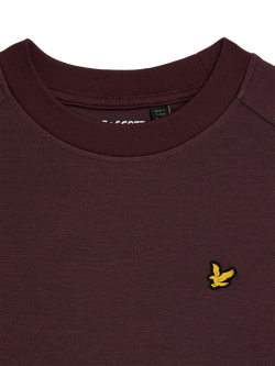 Lyle & Scott Kids' Fly Fleece Crew Sweatshirt, Burgundy - view 2, Burgundy