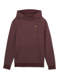 Lyle & Scott Kids' Fly Fleece Hoodie, Burgundy