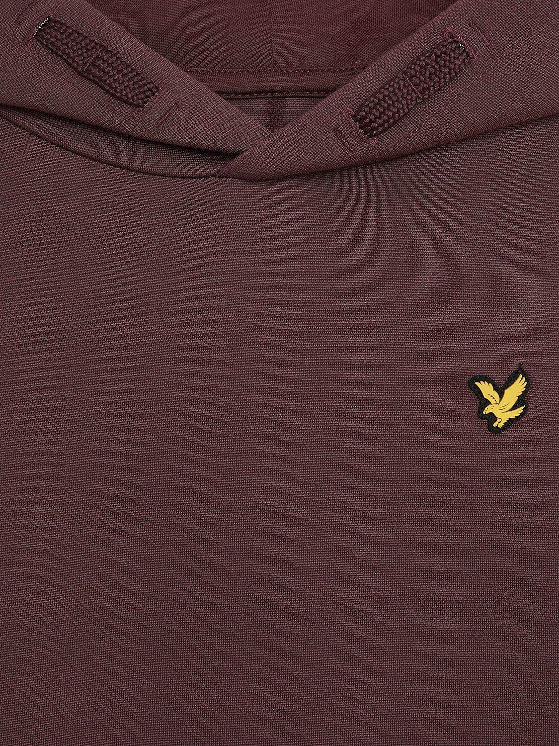 Product image 2 of 3, which shows Lyle & Scott Kids' Fly Fleece Hoodie, Burgundy, 8-9 years