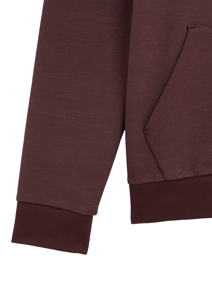 Product image 3 of 3, which shows Lyle & Scott Kids' Fly Fleece Hoodie, Burgundy, 8-9 years