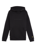 Lyle & Scott Kids' Cargo Pocket Hoodie, Jet Black