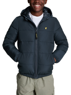Lyle & Scott Kids' Quilted Puffer Jacket, Dark Navy, Dark Navy