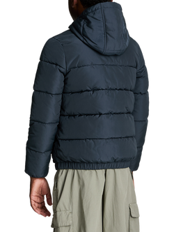 Lyle & Scott Kids' Quilted Puffer Jacket, Dark Navy - view 2, Dark Navy