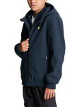 Lyle & Scott Kids' Soft Shell Hooded Jacket, Dark Navy