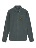 Lyle & Scott Kids' Cord Shirt, Argyle Teal