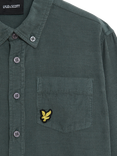 Lyle & Scott Kids' Cord Shirt, Argyle Teal