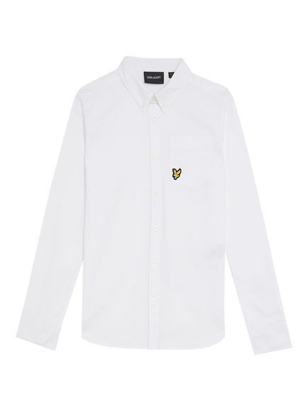 Lyle & Scott Kids' Oxford Shirt, White