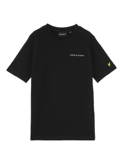 Lyle & Scott Kids' Embroidered T-Shirt, Jet Black