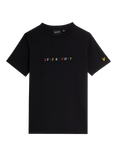 Lyle & Scott Kids' Embroidered T-Shirt, Jet Black