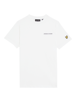 Lyle & Scott Kids' Embroidered T-Shirt, White