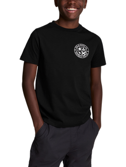 Lyle & Scott Kids' Football Logo T-Shirt, Jet Black, Jet Black