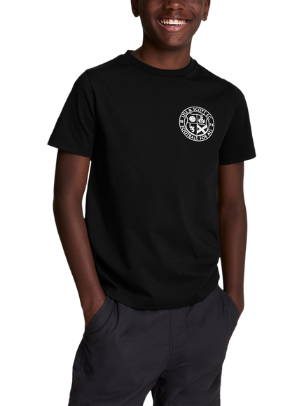 Lyle & Scott Kids' Football Logo T-Shirt, Jet Black, Jet Black