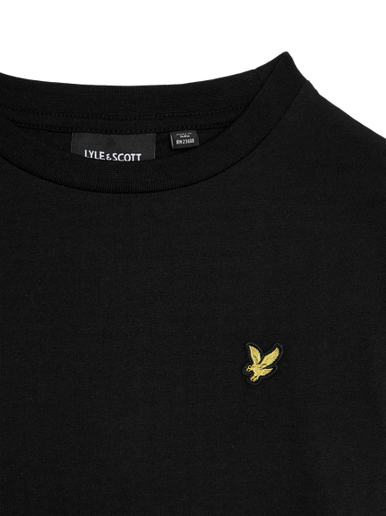 Lyle & Scott Kids' Cotton Long Sleeve Top - view 2, Z865 Jet Black