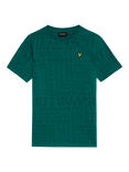 Lyle & Scott Kids' Logo Print T-Shirt, Deep Emerald