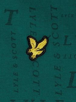 Lyle & Scott Kids' Logo Print T-Shirt, Deep Emerald - view 2, Deep Emerald