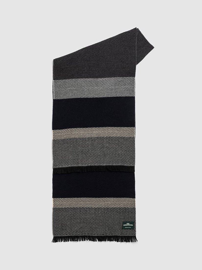 Product image 1 of 3, which shows Rodd & Gunn Danieals Terrace Virgin Wool Scarf, Grigio, One Size