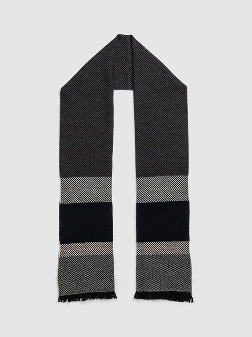 Product image 2 of 3, which shows Rodd & Gunn Danieals Terrace Virgin Wool Scarf, Grigio, One Size