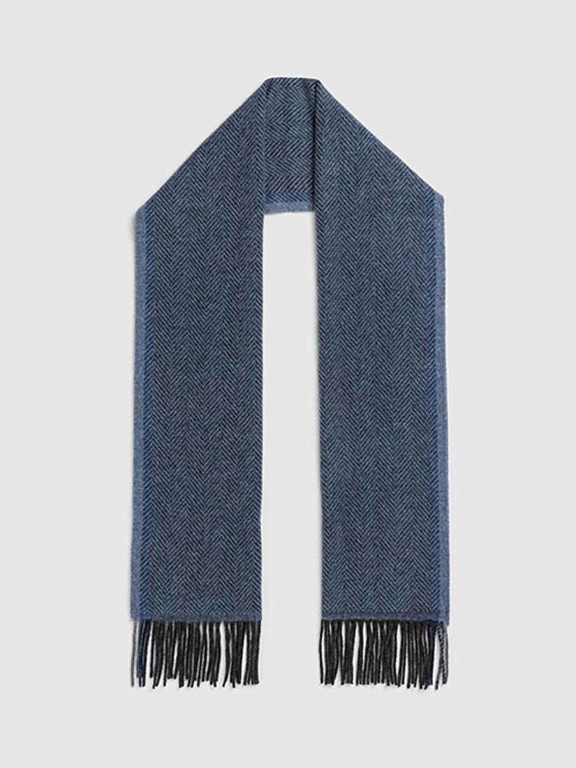 Product image 2 of 2, which shows Rodd & Gunn Charlton Virgin Wool Scarf, Denim, One Size