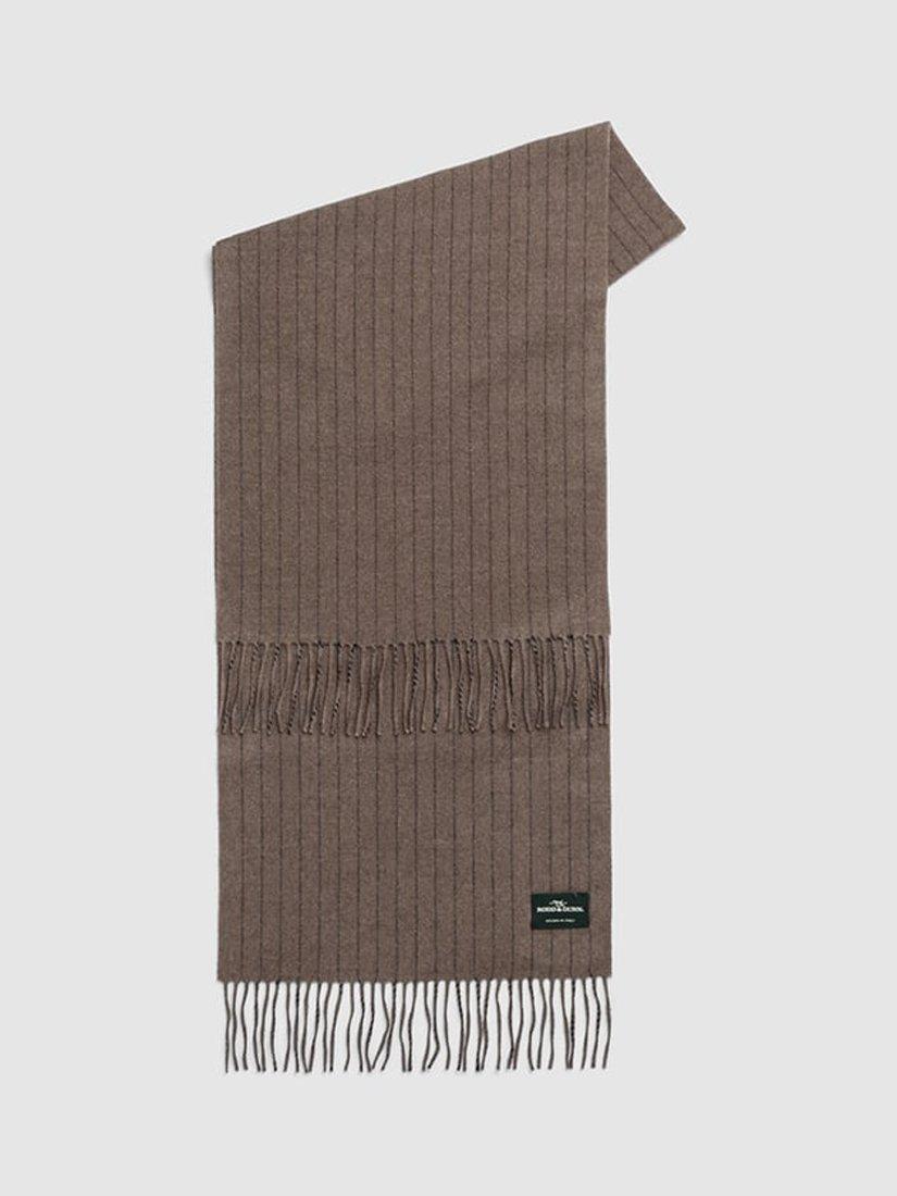 Product image 1 of 3, which shows Rodd & Gunn Strafford Terrace Virgin Wool Scarf, Taupe, One Size