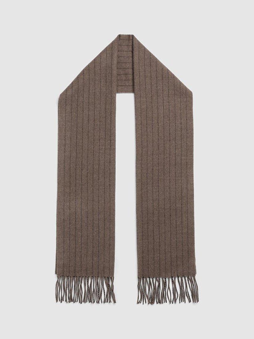Product image 2 of 3, which shows Rodd & Gunn Strafford Terrace Virgin Wool Scarf, Taupe, One Size