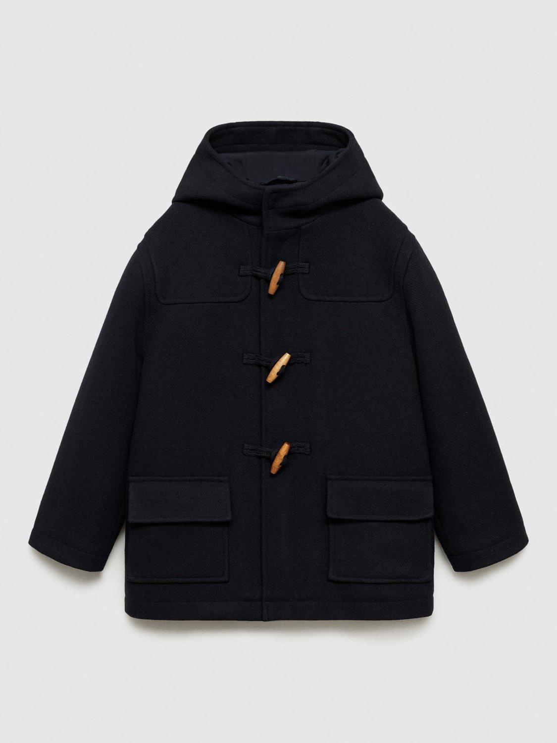 Mango Kids Toby Duffle Coat Navy