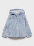 Mango Kids' Bolita Faux Fur Hooded Coat