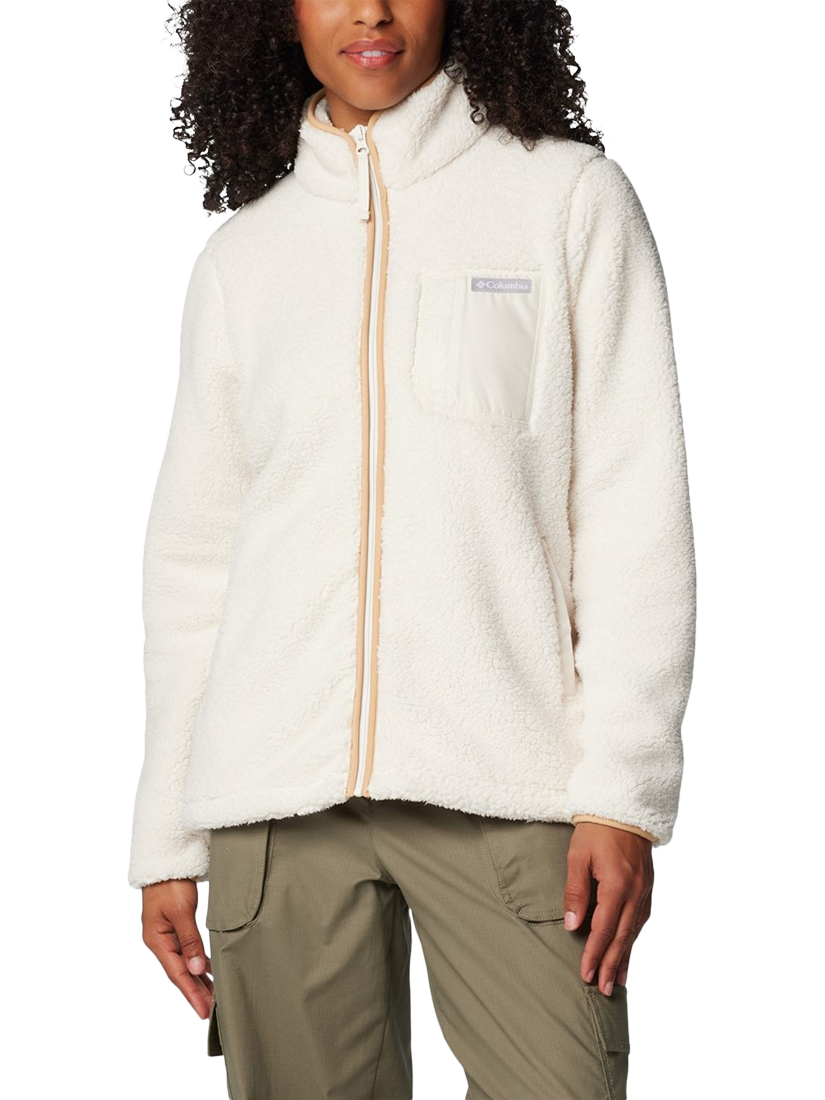 Product image 1 of 4, which shows Columbia West Bend Full Zip Fleece Jacket, Chalk, S