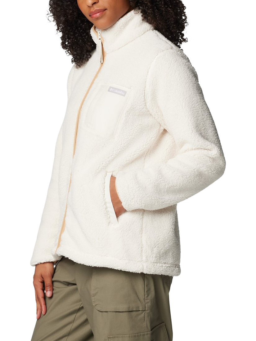 Product image 3 of 4, which shows Columbia West Bend Full Zip Fleece Jacket, Chalk, S