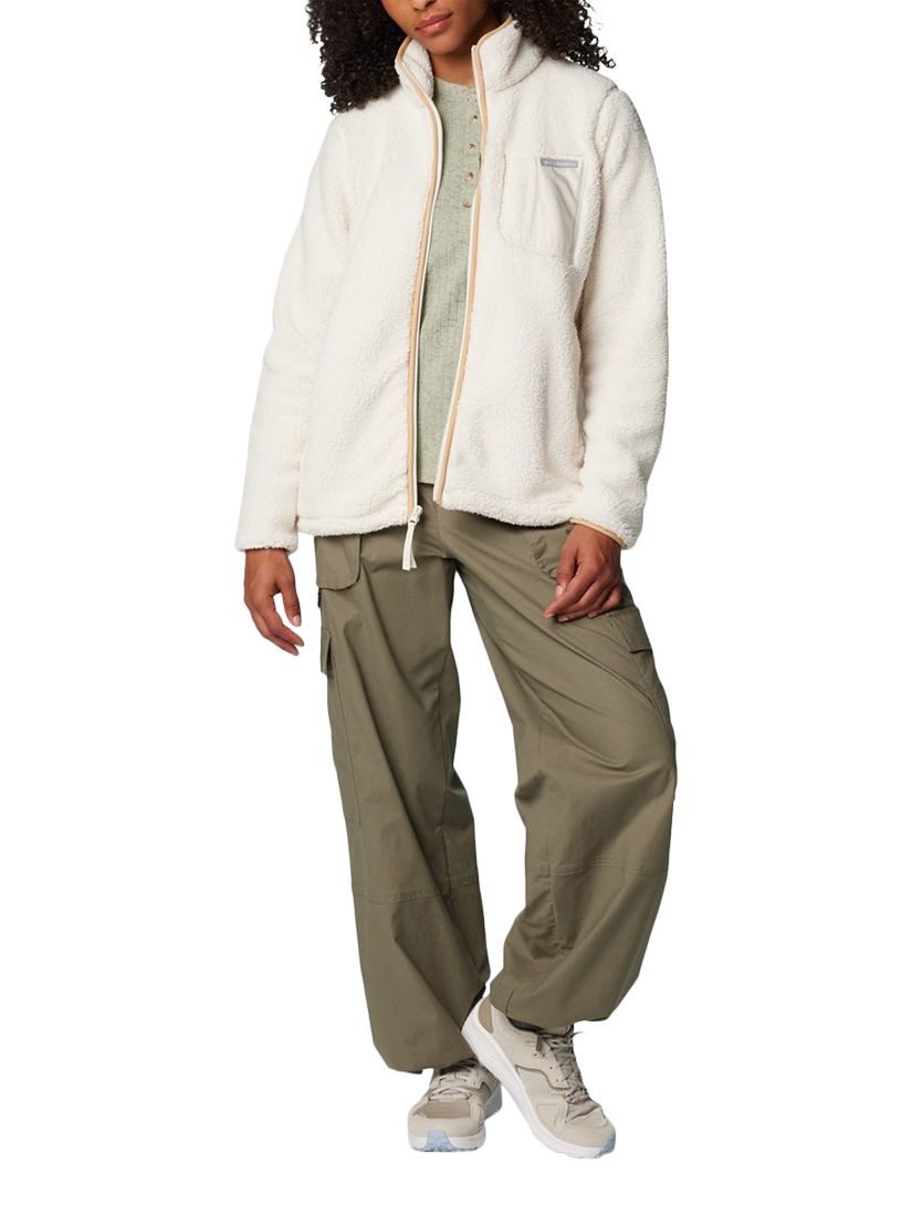 Product image 4 of 4, which shows Columbia West Bend Full Zip Fleece Jacket, Chalk, S
