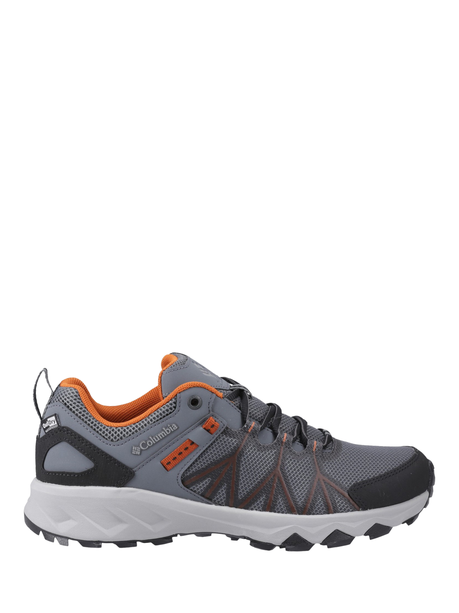 Product image 1 of 4, which shows Columbia Peakfreak II Outdry Hiking Shoes, Grey, 7