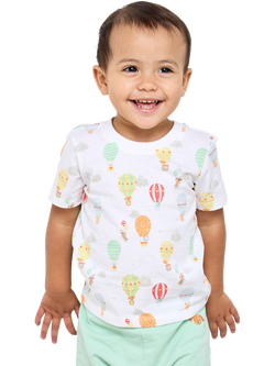 Mini Cuddles Baby Cotton T-Shirts, Pack of 3, White, White