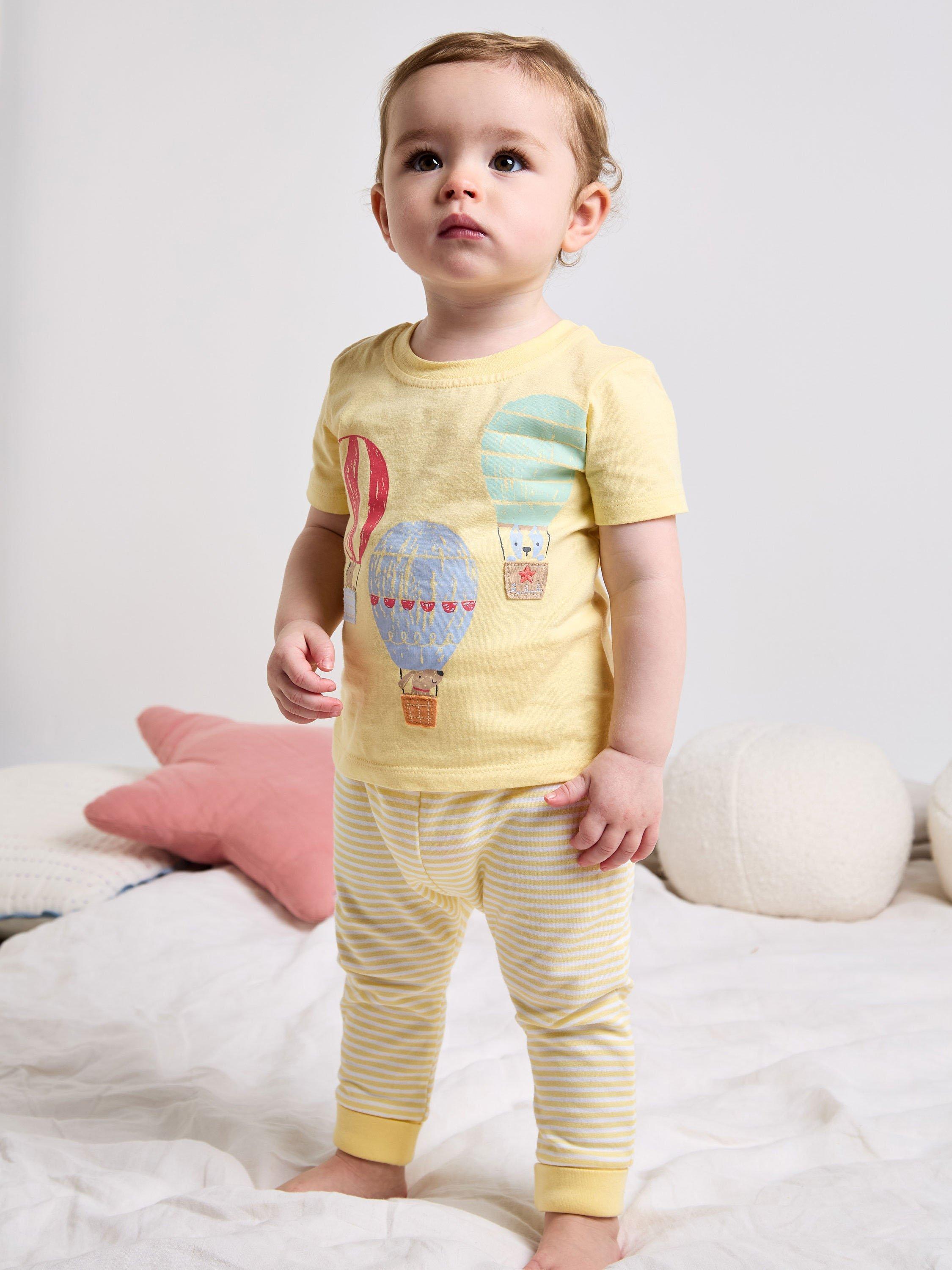 Product image 2 of 6, which shows Mini Cuddles Baby Cotton T-Shirts, Pack of 3, White, 0-3 months