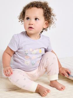 Mini Cuddles Baby Floral Cotton T-Shirts, Pack of 3, Pink - view 2, Pink