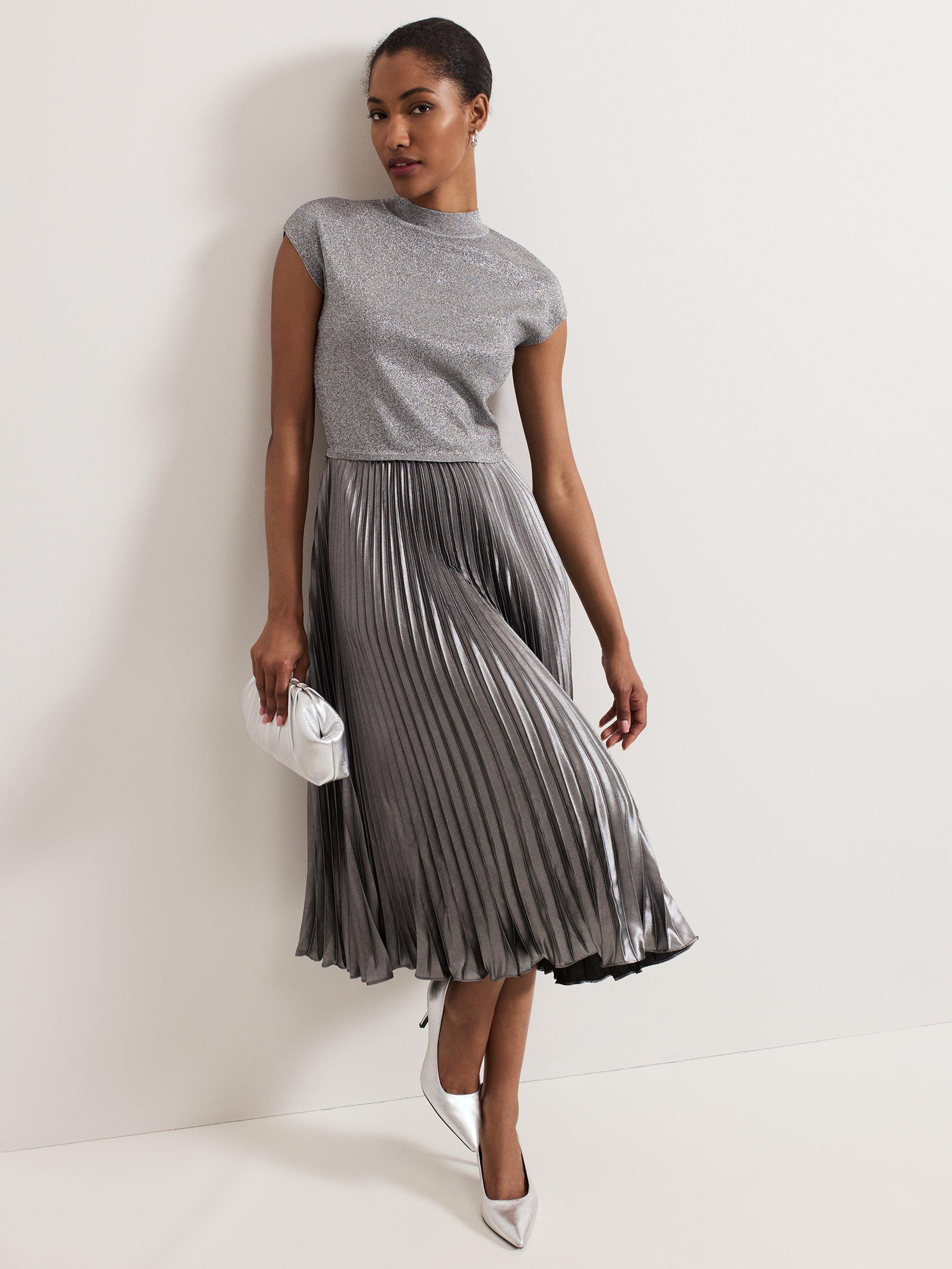 Phase Eight Jayla Dress Silver