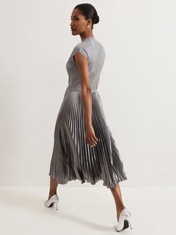 Phase Eight Jayla Dress, Silver - view 2, Silver
