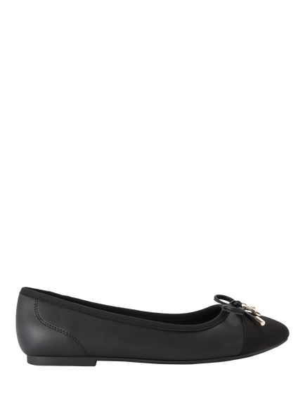 KG Kurt Geiger Mindy 2 Contrast Toe Ballerina Pumps, Black