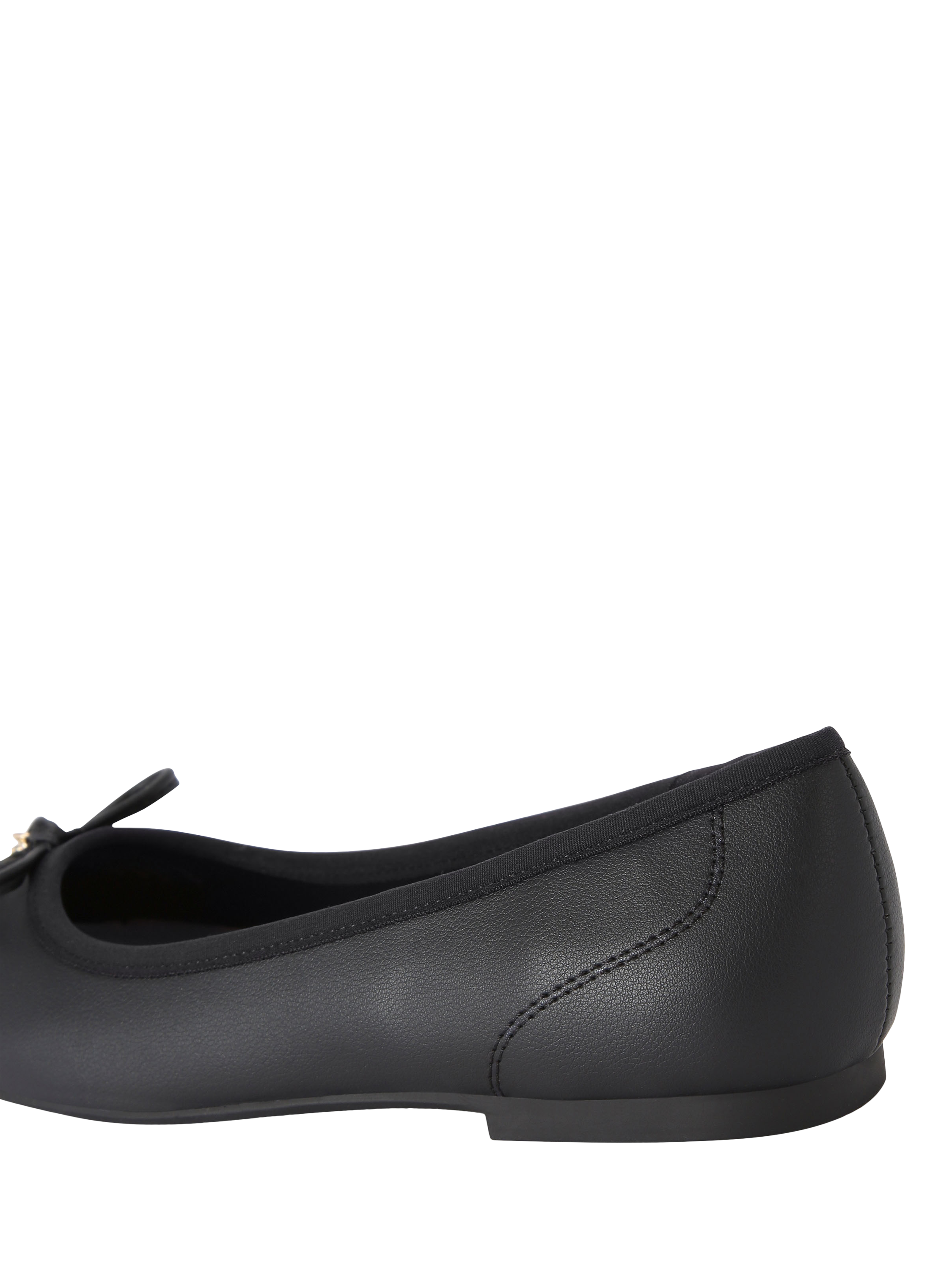 Product image 4 of 5, which shows KG Kurt Geiger Mindy 2 Contrast Toe Ballerina Pumps, Black, 3