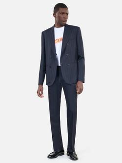 THE KOOPLES Veste Double Breasted Suit Jacket, Navy, Navy