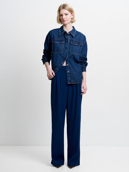 French Connection Harrie Suit Trousers, Midnight Blue
