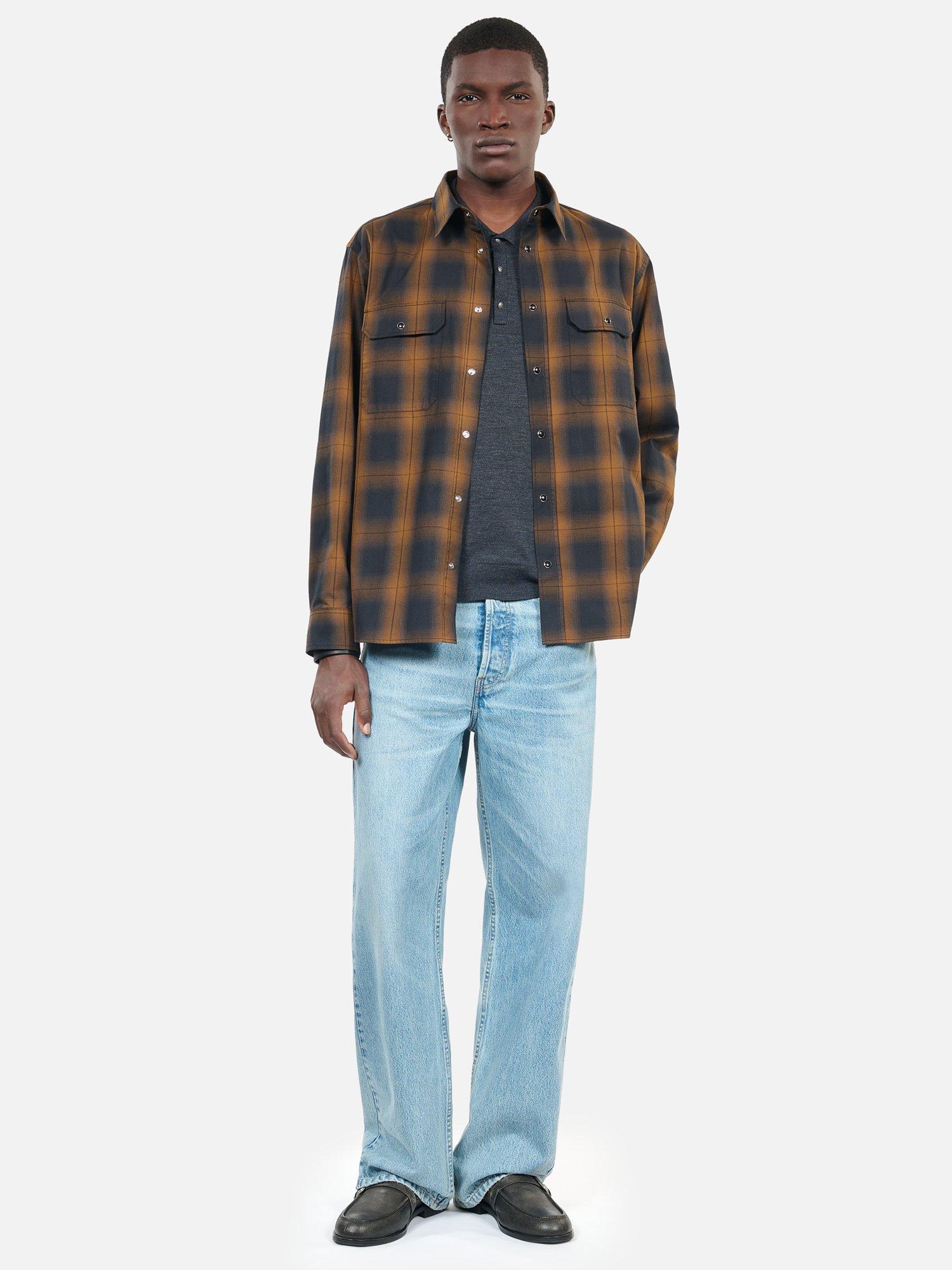 Product image 1 of 7, which shows THE KOOPLES Tartan Cotton Shirt, Dark Brown, XXL