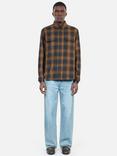 THE KOOPLES Tartan Cotton Shirt, Dark Brown